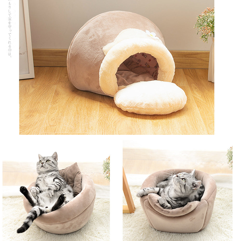 2-in-1 Katzenbett und Höhle