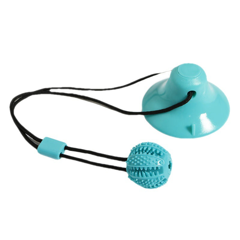 Hundeball mit Saugnapf und Zahnreinigungseffekt