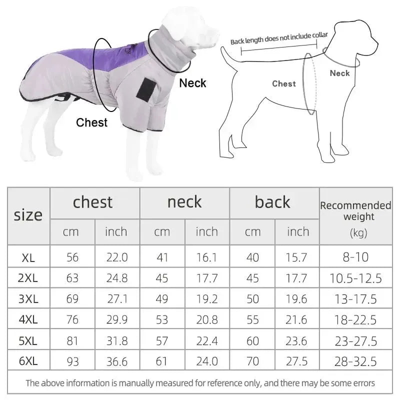 Warmer Hunde-Winter-Mantel