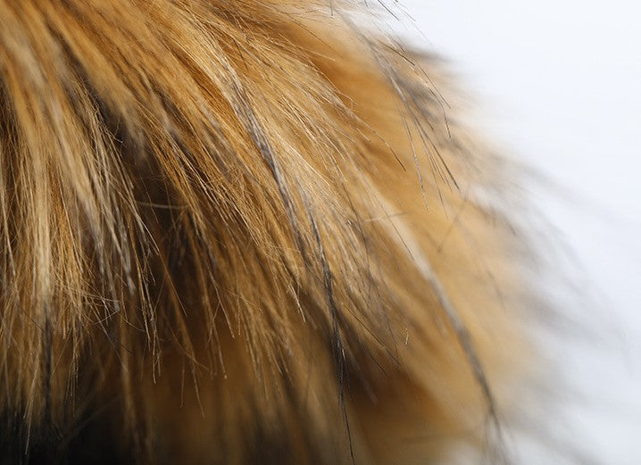 Stylischer Hundemantel mit Fake-Fell-Kragen